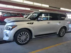 Salvage cars for sale at Dyer, IN auction: 2016 Infiniti QX80