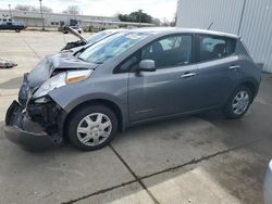 Salvage cars for sale from Copart Sacramento, CA: 2016 Nissan Leaf S