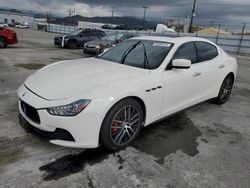 Salvage cars for sale from Copart Sun Valley, CA: 2016 Maserati Ghibli