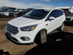 Ford Escape SE salvage cars for sale: 2017 Ford Escape SE