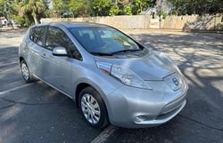 Nissan Leaf S Vehiculos salvage en venta: 2016 Nissan Leaf S