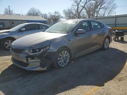 Salvage cars for sale at Wichita, KS auction: 2016 KIA Optima EX