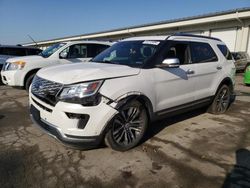 Ford salvage cars for sale: 2019 Ford Explorer Platinum