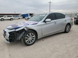 Salvage cars for sale from Copart Andrews, TX: 2014 Infiniti Q50 Base