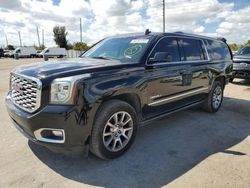 Vehiculos salvage en venta de Copart Miami, FL: 2019 GMC Yukon XL Denali