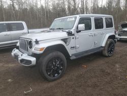 Salvage cars for sale at Bowmanville, ON auction: 2022 Jeep Wrangler Unlimited Sahara