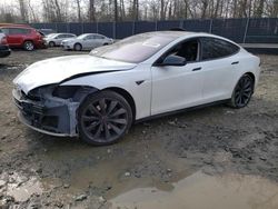 Tesla salvage cars for sale: 2012 Tesla Model S