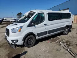 Salvage cars for sale from Copart Woodhaven, MI: 2022 Ford Transit T-350