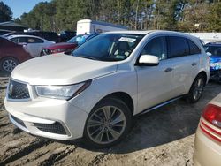 Salvage cars for sale from Copart Seaford, DE: 2017 Acura MDX Technology