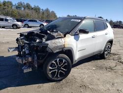 Salvage cars for sale at Mendon, MA auction: 2022 Jeep Compass Limited