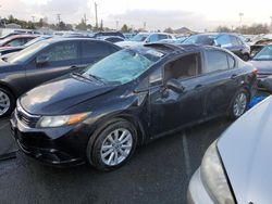 Salvage cars for sale from Copart Vallejo, CA: 2012 Honda Civic EX