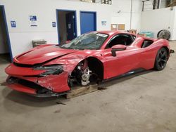 Salvage cars for sale from Copart Blaine, MN: 2022 Ferrari SF 90 Stradale