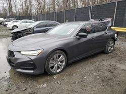 Acura salvage cars for sale: 2021 Acura TLX Technology