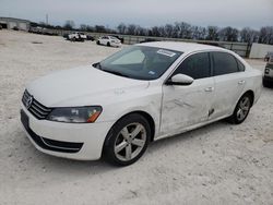 Salvage cars for sale from Copart New Braunfels, TX: 2012 Volkswagen Passat SE