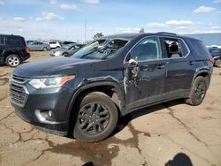 Salvage cars for sale at Woodhaven, MI auction: 2018 Chevrolet Traverse LT