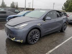 Salvage cars for sale from Copart Rancho Cucamonga, CA: 2022 Tesla Model Y