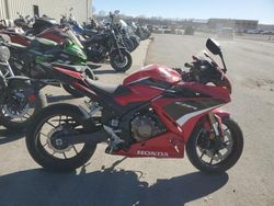 Salvage cars for sale from Copart Kansas City, KS: 2022 Honda CBR500 RA