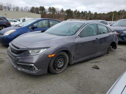 Salvage cars for sale from Copart Exeter, RI: 2020 Honda Civic EX