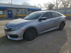 Salvage cars for sale from Copart Wichita, KS: 2018 Honda Civic LX