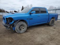 Salvage cars for sale from Copart Ontario Auction, ON: 2018 Dodge RAM 1500 Sport