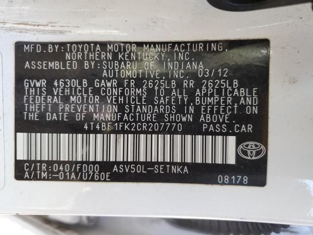 2012 Toyota Camry Base