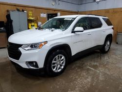 Salvage cars for sale at Kincheloe, MI auction: 2021 Chevrolet Traverse LT