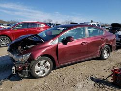 Salvage cars for sale at West Warren, MA auction: 2013 Honda Civic LX