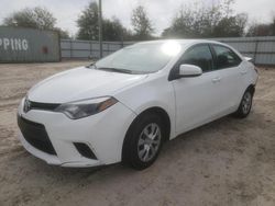 Salvage cars for sale from Copart Midway, FL: 2016 Toyota Corolla L