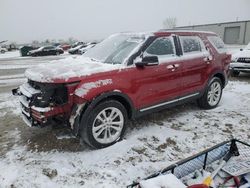 Ford Explorer xlt salvage cars for sale: 2018 Ford Explorer XLT