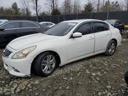 Salvage cars for sale at Waldorf, MD auction: 2010 Infiniti G37