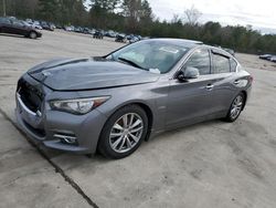 Salvage cars for sale from Copart Gaston, SC: 2014 Infiniti Q50 Hybrid Premium