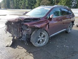 Salvage cars for sale from Copart Arlington, WA: 2014 Lexus RX 350 Base