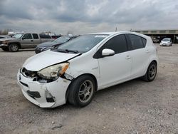 Salvage cars for sale at Houston, TX auction: 2012 Toyota Prius C