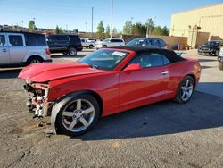 Chevrolet salvage cars for sale: 2015 Chevrolet Camaro LT