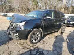 Salvage cars for sale from Copart Austell, GA: 2012 Acura MDX Advance