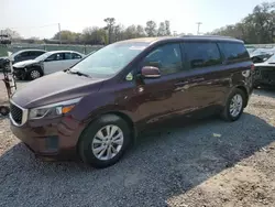 Salvage cars for sale at Riverview, FL auction: 2016 KIA Sedona LX