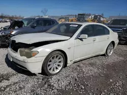 BMW salvage cars for sale: 2002 BMW 745 I