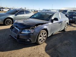 Audi A4 2.0T Quattro salvage cars for sale: 2009 Audi A4 2.0T Quattro