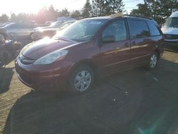 Toyota Sienna CE salvage cars for sale: 2006 Toyota Sienna CE