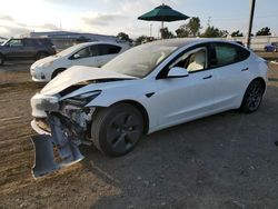 Salvage cars for sale from Copart San Diego, CA: 2022 Tesla Model 3