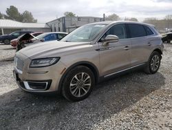 Lincoln salvage cars for sale: 2019 Lincoln Nautilus Select