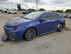 Salvage cars for sale at Miami, FL auction: 2021 Toyota Corolla SE
