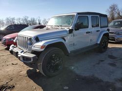 Salvage cars for sale at Baltimore, MD auction: 2022 Jeep Wrangler Unlimited Sahara 4XE