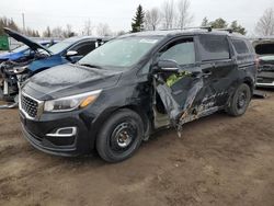 KIA Sedona LX salvage cars for sale: 2019 KIA Sedona LX