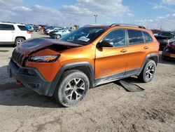 Salvage cars for sale from Copart Indianapolis, IN: 2015 Jeep Cherokee Trailhawk