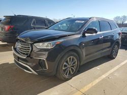 Salvage cars for sale at Louisville, KY auction: 2017 Hyundai Santa FE SE