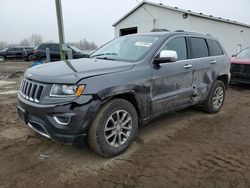 Salvage cars for sale from Copart Portland, MI: 2016 Jeep Grand Cherokee Limited