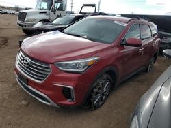 Salvage cars for sale at Colorado Springs, CO auction: 2017 Hyundai Santa FE SE