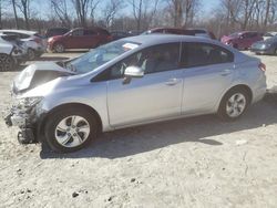 Salvage cars for sale at Cicero, IN auction: 2014 Honda Civic LX