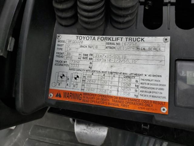 2015 Toyota Forklift